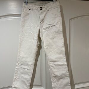 Jones New York Cream Straight-Leg Pants